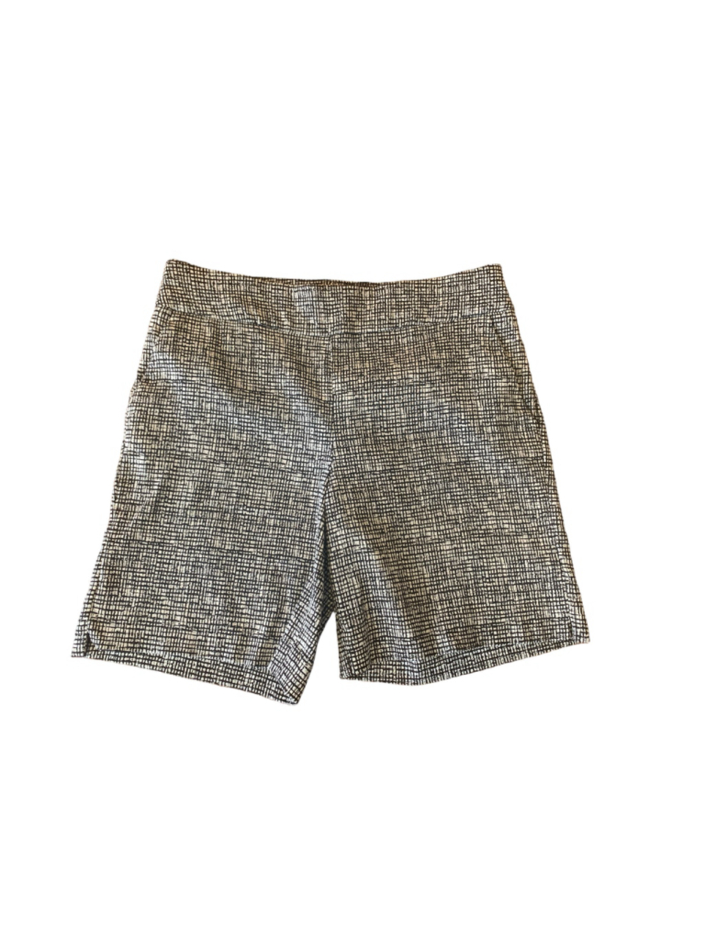 New York & Company Bermuda Shorts Size L Black White Grid Pattern